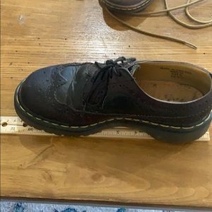 Dr martens saddle oxford shoes